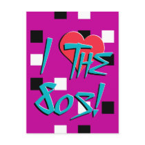 I Love The 80s! Postcard