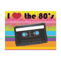 I Love the 80's Postcard