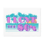 I Love The 80's postcards