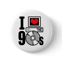 I Love The 90s Buttons