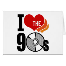 I Love The 90s Greeting Card