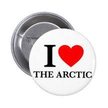I Love The Arctic Buttons
