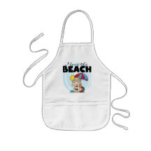 I Love the Beach Blonde Girl Tshirts and Gifts Apron