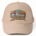 I Love the Beach hats