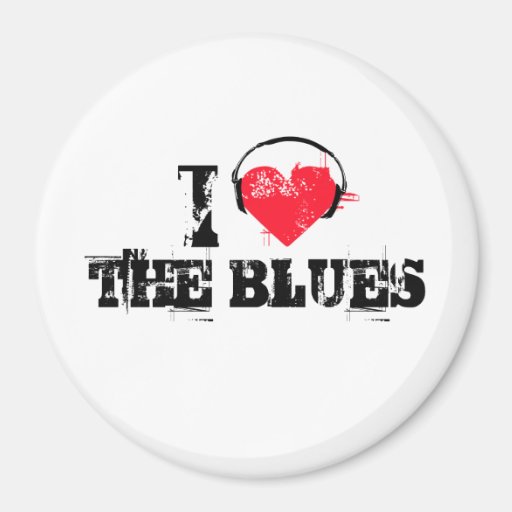 I love the blues fridge magnets