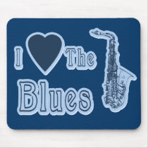 I Love The Blues Mousepad