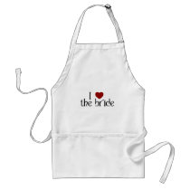 I love the bride aprons