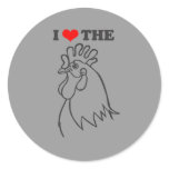 I LOVE THE COCK stickers