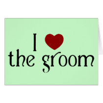 I love the groom card