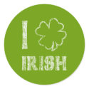 I Love the Irish stickers