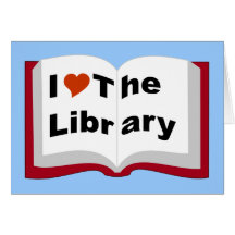 I Love The Library Card