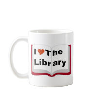 I Love The Library Coffee Mug