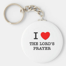 I Love The Lord'S Prayer Keychain