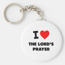I Love The Lord'S Prayer Keychain