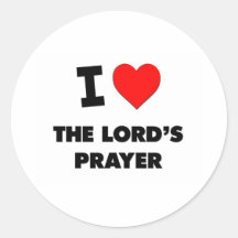 I Love The Lord'S Prayer Stickers