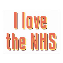 I Love the NHS Post Cards