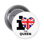 I Love the Queen Button