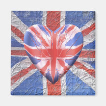 I Love the UK! Fridge Magnets