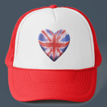 I Love the UK! hats