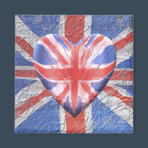 I Love the UK! magnets