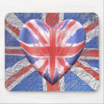 I Love the UK! mousepads