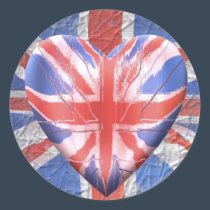 I Love the UK! stickers