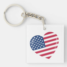 I Love the USA - Heart of Patriotic American