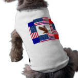 I love The USA Patriotic Pooch Dog t-Shirt pet clothing