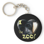 I Love the Zoo:Gibbon Heart keychains