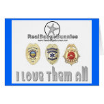 I Love Them All Badge Bunny Card