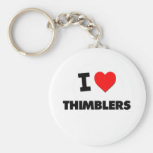 I Love Thimblers Key Chain