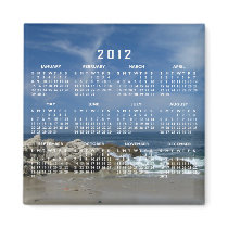 I Love This Beach; 2012 Calendar Refrigerator Magnet
