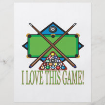 I Love This Game Flyer Design
