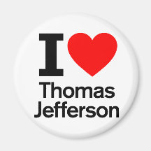 I Love Thomas Jefferson Magnets
