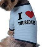 I love thursdays icon pet clothing