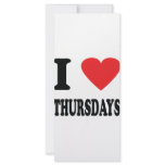 I love thursdays icon rack cards