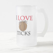I Love Ticks Mugs
