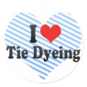 I Love Tie Dyeing stickers