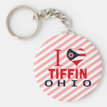 I love Tiffin, Ohio Key Chain
