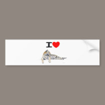I love Tigers for light bumper stickers