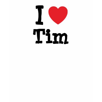 I love Tim heart custom personalised T Shirts by funnycustomtshirts