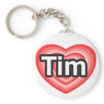 I love Tim. I love you Tim. Heart keychains