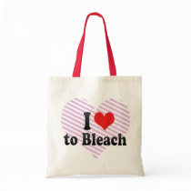 I Love to Bleach Canvas Bag