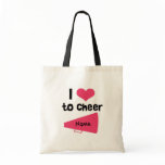 I love to Cheer - Cool Cheerleader Stuff Tote Bag