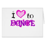 I Love to Dance Greeting Cards