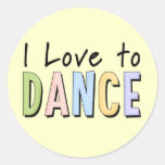 I Love To Dance Stickers
