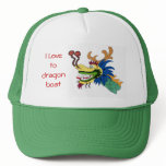 I Love to dragon boat hats