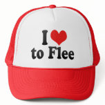 I Love to Flee hats