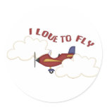 I Love To Fly stickers