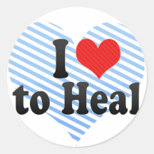 I Love to Heal Sticker